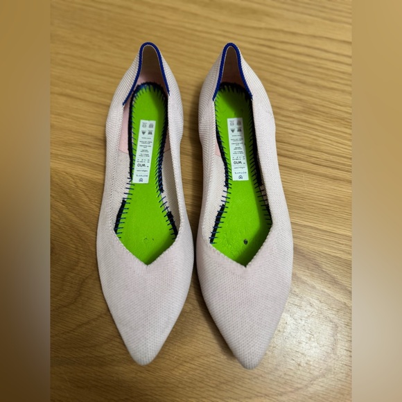Rothy’s The Point Flats - Petal Pink Knit - Size W10 (No Insoles) - Picture 3 of 10